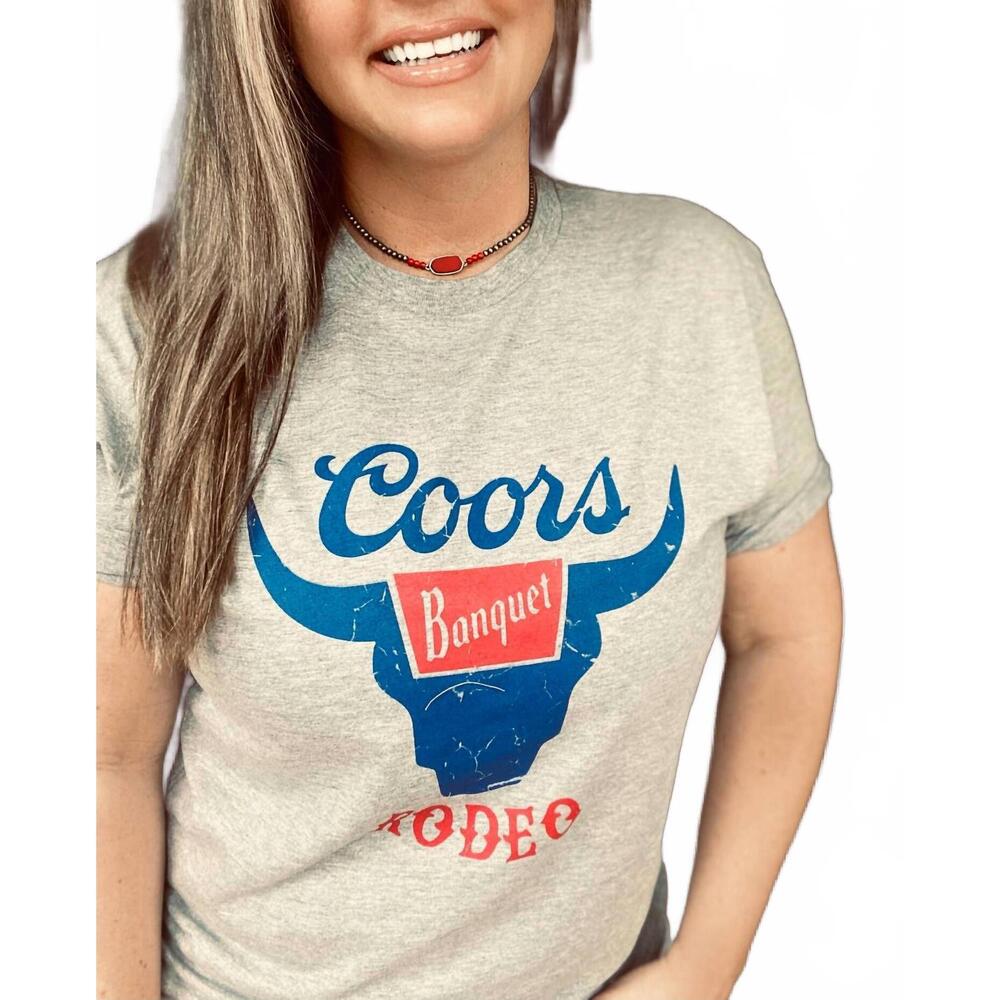 NEW COTTON HERITAGE coors vintage tee in grey
